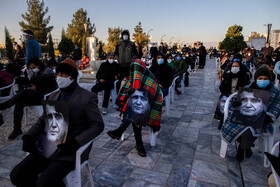 مراسم خاکسپاری پیکر محمدرضا شجریان در محوطه آرامگاه فردوسی واقع در توس