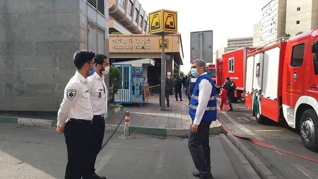 مسافرگیری حد فاصل ایستگاه ارم سبز تا ایستگاه بیمه متوقف شد
