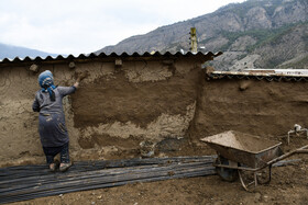 وضعیت اسکان مردم روستای قورچای، شهرستان رامیان استان گلستان یک ماه پس از  وقوع زلزله