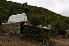 وضعیت اسکان مردم روستای قورچای، شهرستان رامیان استان گلستان یک ماه پس از  وقوع زلزله