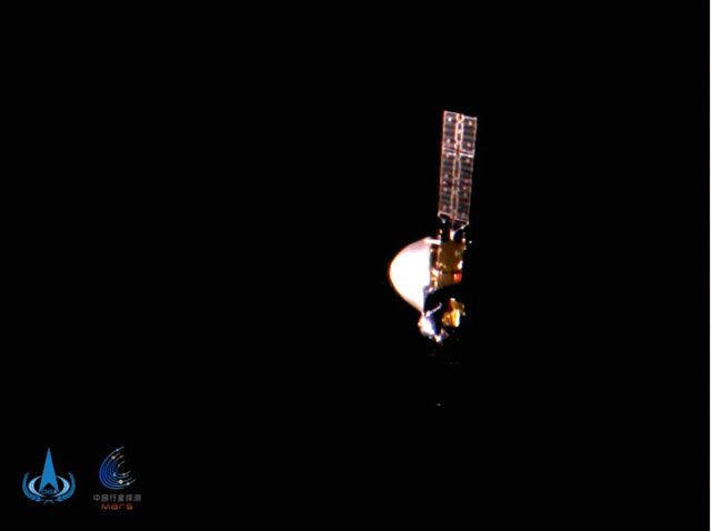 سلفی کاوشگر مریخی "تیان ون-۱" در اعماق فضا