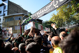 تشییع پیکر شهید مدافع حرم محمود رادمهر شهدای خان‌طومان در شهر ساری 