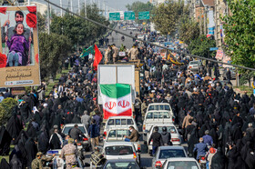 تشییع پیکر شهید مدافع حرم محمدبلباسی شهدای خان‌طومان در شهر قائمشهر
