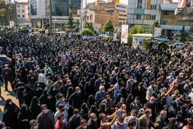 تشییع پیکر شهید مدافع حرم رضا حاجی زاده شهدای خان‌طومان در شهر آمل