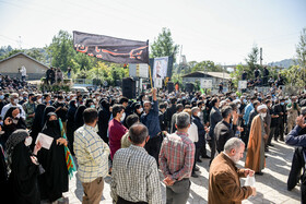 تشییع پیکر شهید مدافع حرم حسن رجایی‌فر شهدای خان‌طومان در روستای کامی‌کلای  شهر بابل