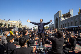 عزاداری شهادت امام رضا(ع) در حرم رضوی