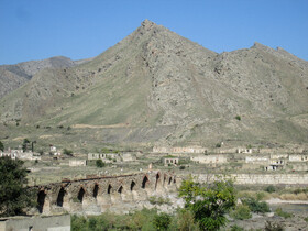 پل تاریخی خداآفرین مرز بین ایران و آذربایجان 