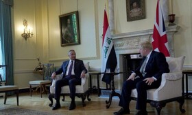 دیدار مصطفی الکاظمی با همتای انگلیسی در لندن