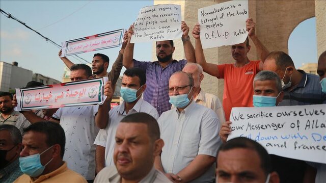 فلسطینی‌ها علیه عادی‌سازی روابط خارطوم و تل‌آویو تظاهرات کردند