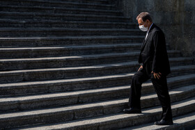 اسحاق جهانگیری، معاون اول رییس جمهور در حاشیه جلسه هیات دولت - ۷ آبان