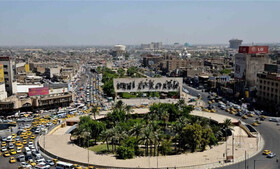 آرامش در میدان التحریر بغداد پس از کاهش تظاهرکنندگان و برچیدن چادرهای معترضان