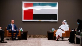 دیدار وزیر خارجه امارات با نماینده سازمان ملل درباره احیای روند صلح خاورمیانه