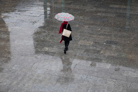 بارش باران پاییزی در نخستین روز آذر