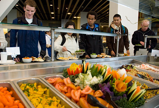 غذاخوری‌های دانشگاه‌های آمریکا چه امکاناتی دارند؟+تصاویر
