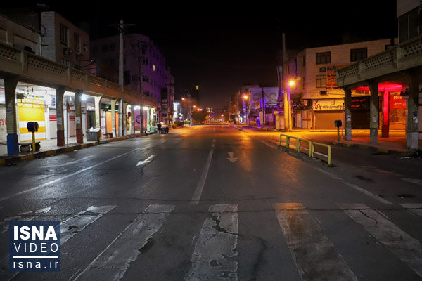 ویدئو / وضعیت محدودیت تردد شبانه در مرکز خوزستان