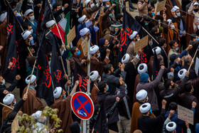 تجمع طلاب و دانشجویان بر علیه ترور دانشمند هسته ای شهید فخری زاده - قم 13