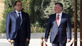گفت‌وگوی تلفنی پادشاه اردن و رئیس جمهوری مصر