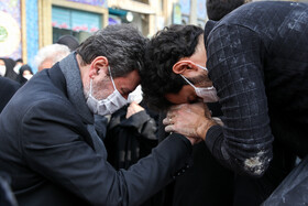 مراسم خاکسپاری شهید فخری‌زاده در امامزاده صالح
