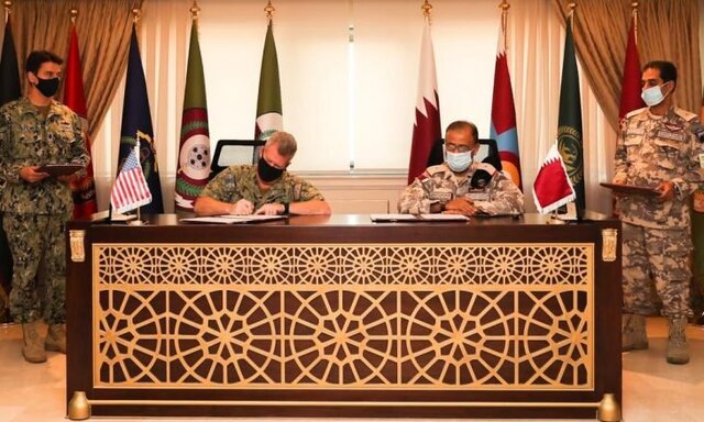 قطر با وزارت دفاع آمریکا توافقنامه نظامی امضا کرد
