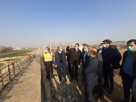 بازدید معاون استاندار تهران از پروژه‌های راه آهن در پیشوا