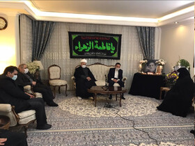 حضور رئیس‌ دفتر روحانی در منزل مرحوم شهیدی
