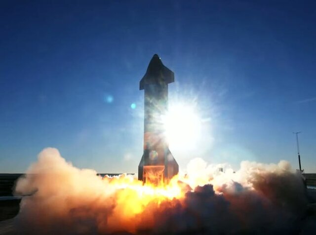 فرود انفجاری موشک استارشیپ شرکت اسپیس‌ایکس