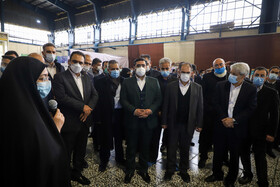 بازدید علیرضا رزم ‌حسینی، وزیر صمت از گروه صنعتی انتخاب(کارخانه اسنوا)