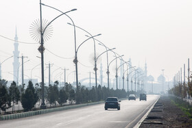 آلودگی شدید هوا در قم