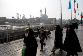 آلودگی شدید هوا در قم