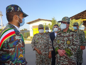 بازدید امیر سرتیپ صباحی فرد از گروه پدافند هوایی خارک