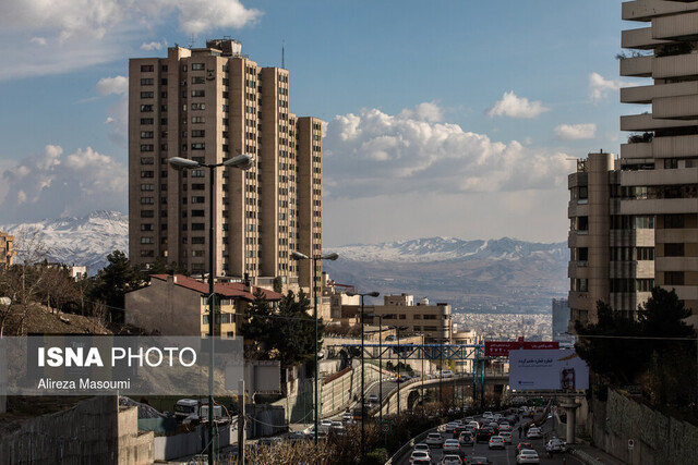 آسمان «صاف تا قسمتی ابری» تهران