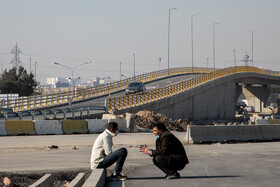 بازدید خبرنگاران از اتوبان شهید نجفی رستگار