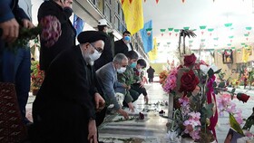 آئین تجدید میثاق با شهدا و مدافعان حرم در ورامین برگزار شد