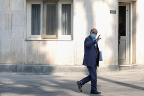 عبدالعلی علی‌عسگری، رئیس سازمان صدا و سیما در حاشیه جلسه هیات دولت - ۱۷ دی