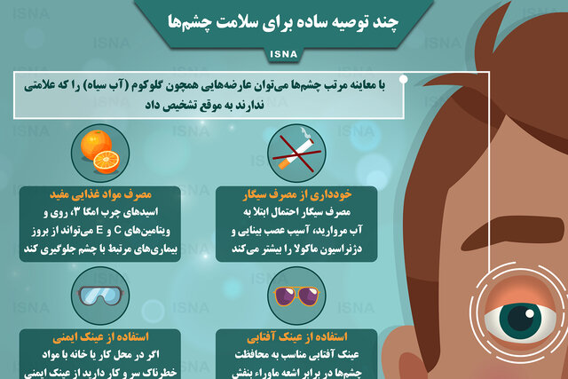اینفوگرافیک / چند توصیه ساده برای سلامت چشم‌ها