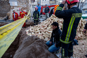 یک کشته در ریزش آوار - قم