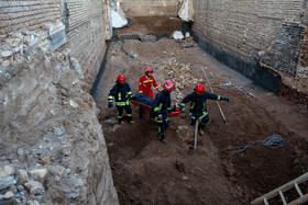 یک کشته در ریزش آوار - قم