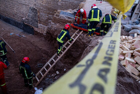 یک کشته در ریزش آوار - قم