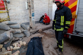 یک کشته در ریزش آوار - قم