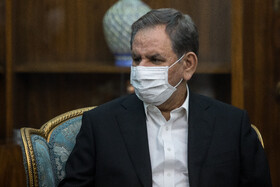 اسحاق جهانگیری، معاون اول رئیس جمهور در دیدار با وزیر تجارت عراق