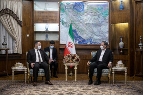 اسحاق جهانگیری، معاون اول رئیس جمهور در دیدار با علاء احمد الجبوری، وزیر تجارت عراق