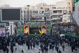 عزاداری روز شهادت حضرت زهرا (س) - میدان هفت تیر