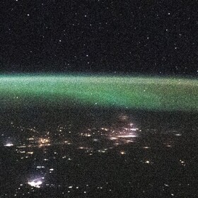 تصویر جدید ایستگاه فضایی بین‌المللی از شفق قطبی