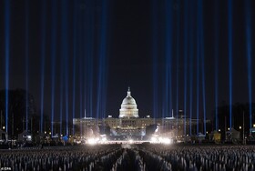 مراسم تحلیف بایدن، منحصر به فرد در تاریخ آمریکا + تصاویر