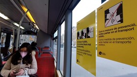 "سکوت کنید"؛ توصیه‌ جدید در حمل و نقل عمومیِ بارسلون برای جلوگیری از شیوع کرونا