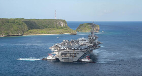 ناو هواپیمابر آمریکایی وارد دریای چین جنوبی شد