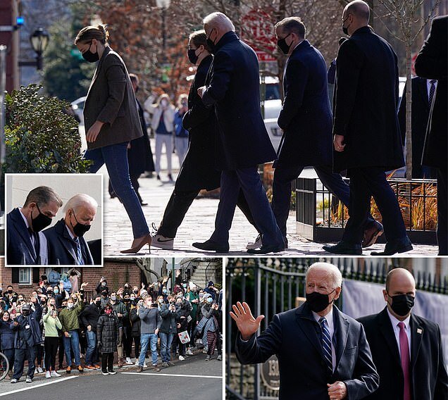 بایدن در اولین یکشنبه ریاست جمهوری به کلیسا و نان‌ فروشی رفت