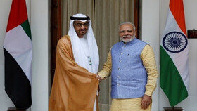 گفتگوی ولیعهد ابوظبی با نخست وزیر هند درمورد روابط دوجانبه