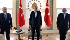 دیدار ظریف با اردوغان