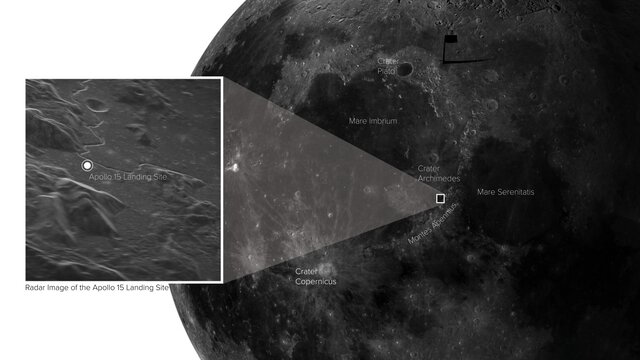 ثبت تصاویر فوق العاده واضح از ماه توسط یک رادار سیاره‌ای آزمایشی